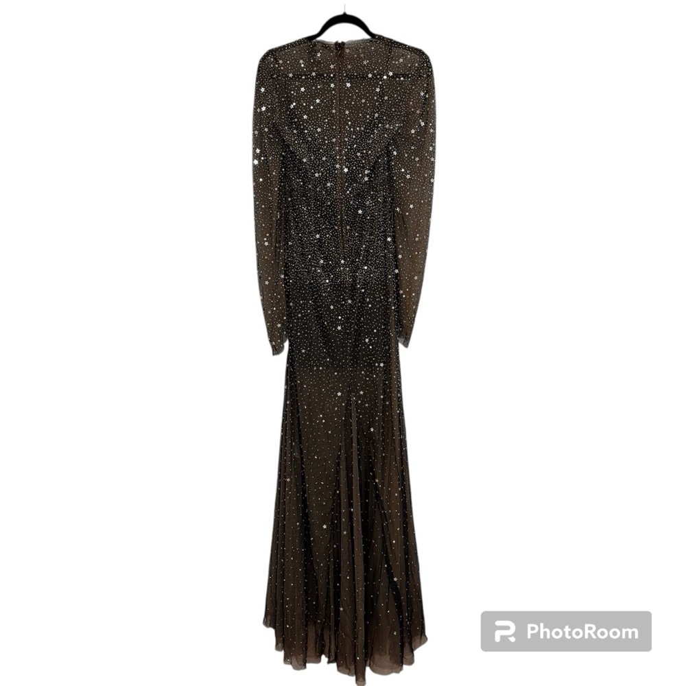 Rachel Gilbert | Charley Gown Star Sequined Sheer Gown Size 6 NEW - Picture 11 of 14